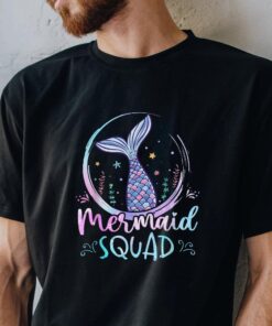 Celebrate Birthdays with Mermaid Squad Womens T-Shirt